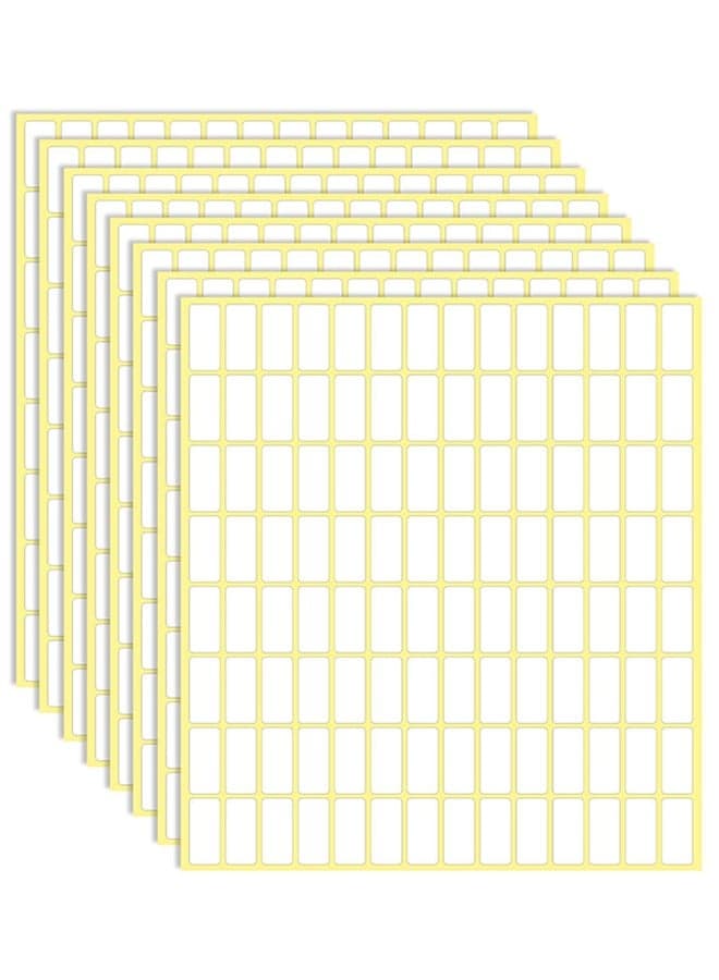 Labels Stickers, 3360 PCS Matte White Sticky Labels Stickers, Blank Labels, Can Labels Stickers for Writing, Small Sticky Labels, Label Stickers for Jar Box Folder Envelope School Office Kitchen, 20 X 10 mm