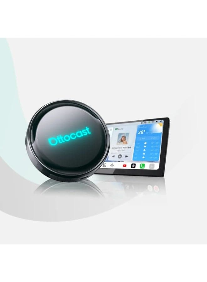 OTTOCAST P3 Pro AI Box YouTube, Netflix, Tiktok, Google Play, 8+128GB, Wireless CarPlay & Android Auto, AI Assistant, Cloud SIM, Split Screen, HDMI Output