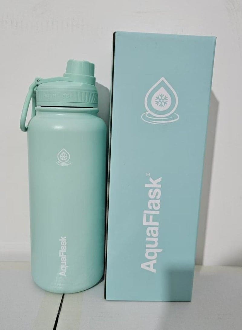 Water Bottle 40 oz/ 1.18 Liter with Spout Lid Vacuum Insulated Stainless Steel (Green 40 oz/ 1.18 Liter)