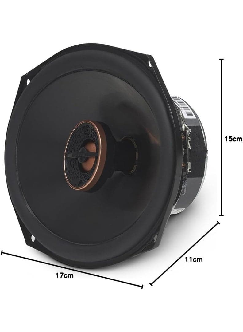 Infinity Reference 9632IX 6x9 Inch 2-Way Car Audio Coaxial Speakers – 300W Peak Power, Edge-Driven Textile Tweeter, Plus One™ Woofer Cone, High Sensitivity Car Door Speakers
