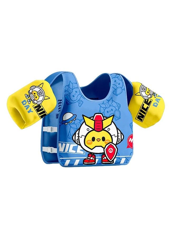 Kids Swim Vest Toddler Float Jacket Swimming Aid for Boys and Girls,Children Float Swimsuit with Adjustable Safety Strap,Non-inflatable Baby Swimming Float Vest, Toddler Life Jacket for Pool/Beach(blue)