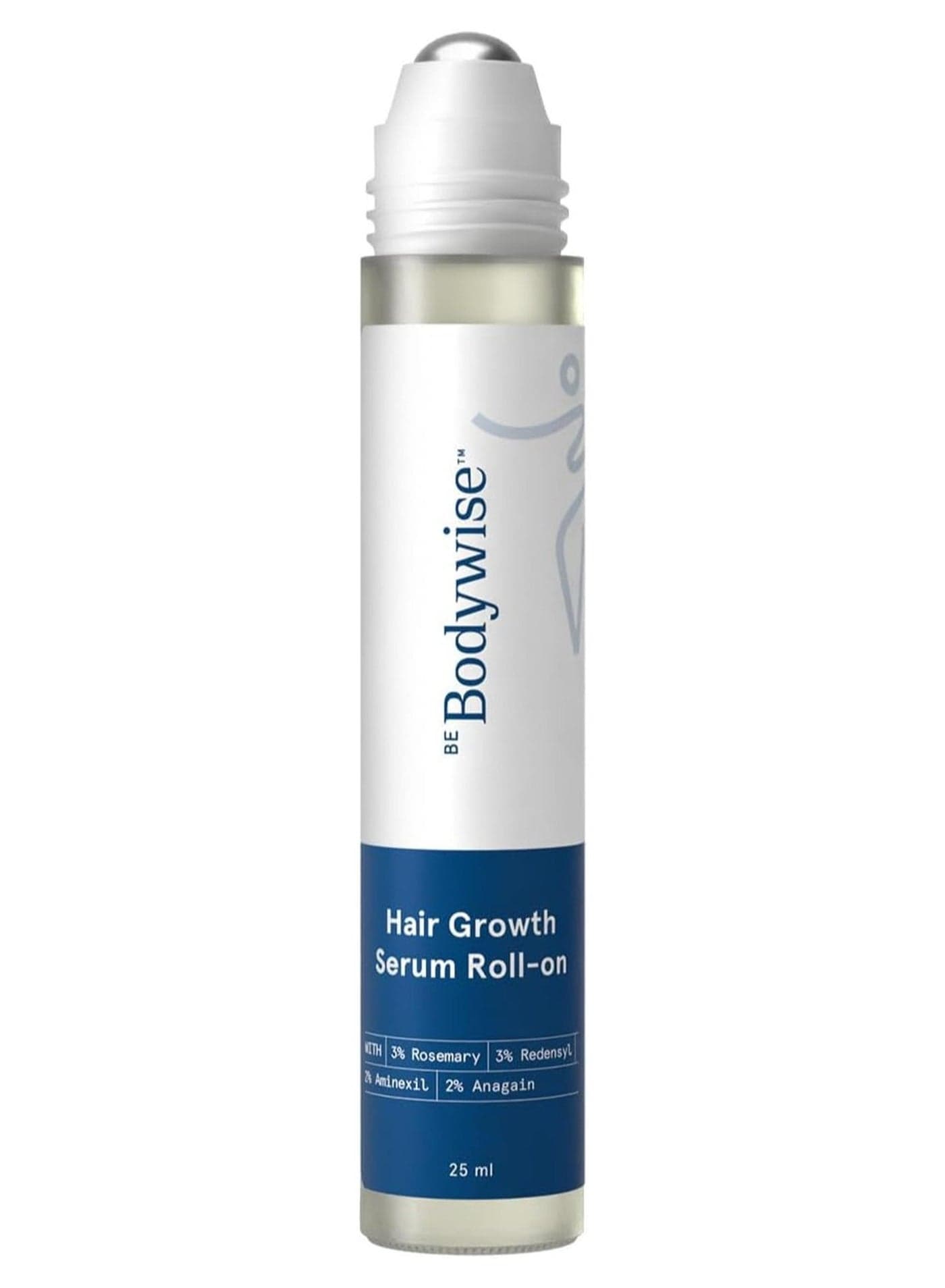 3% Rosemary Hair Growth Serum Roll On 3% Redensyl 2% Aminexil & 2% Anagain Thicker And Stronger Hair Prevents Hair Fall And Stimulates Follicles 25ml