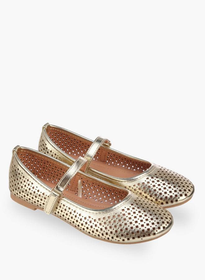 Girls Hook & Loop Ballerina Shoes
