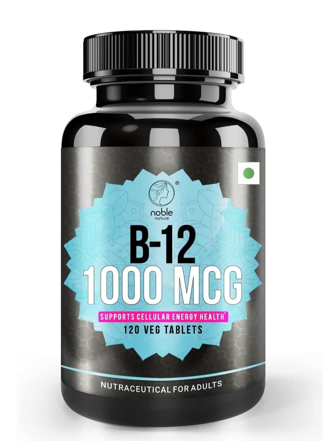 Vitamin B12 1000 mcg, Dietary Supplement For Energy Metabolism Support 120 Tablets, 120 Days Supply