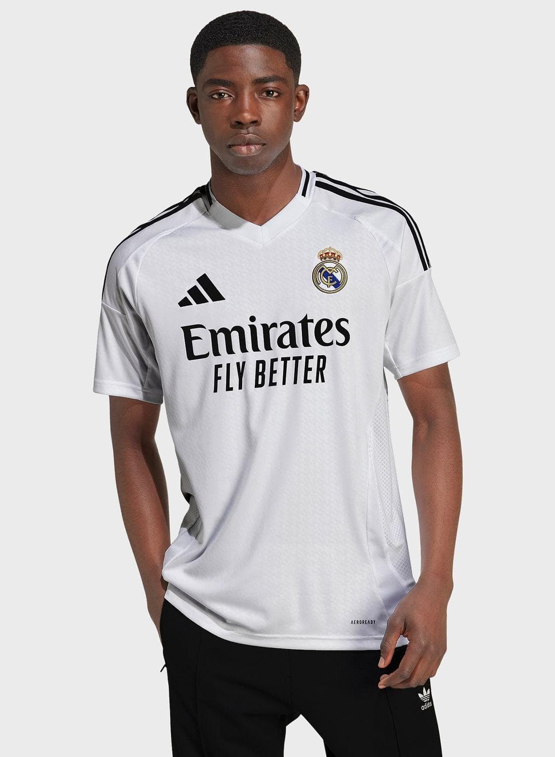 Real H Jsy White Football Jerseys For Men Xs