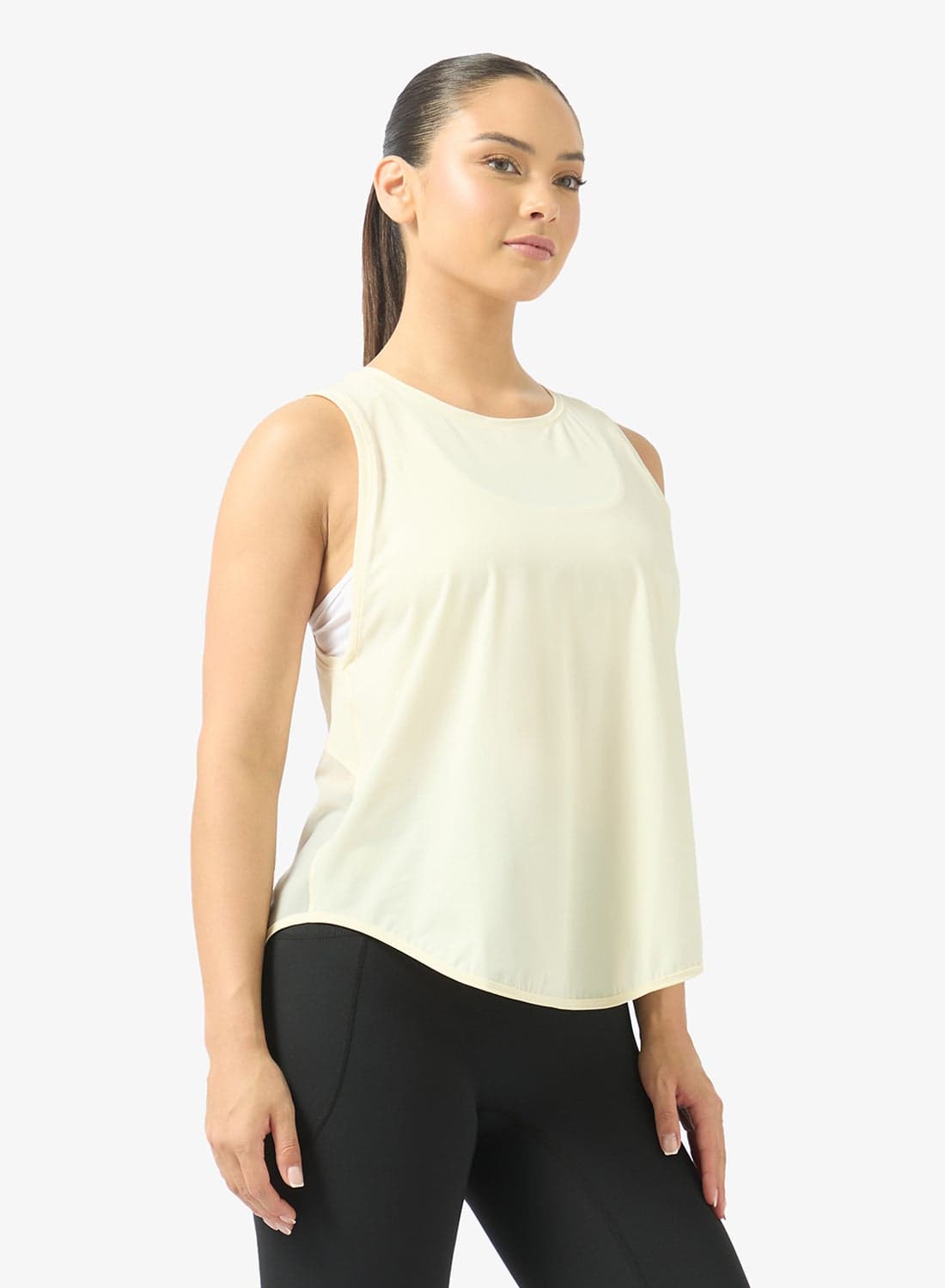 Tank Top with Back Cutout Detail
