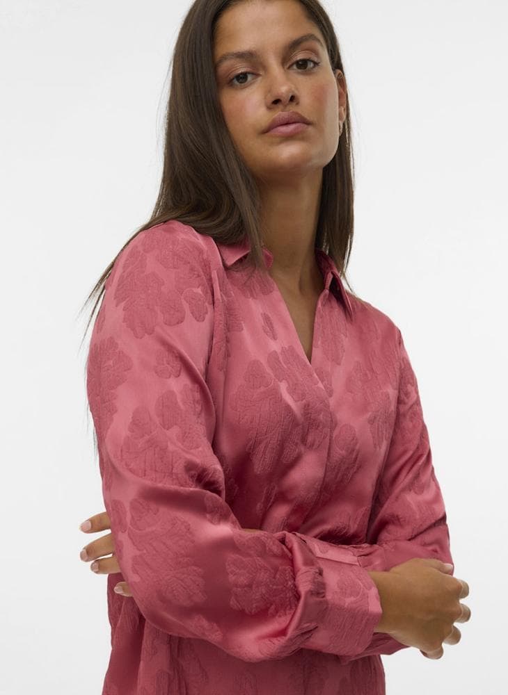 VMTIARA JACQUARD LS SHIRT WVN GA