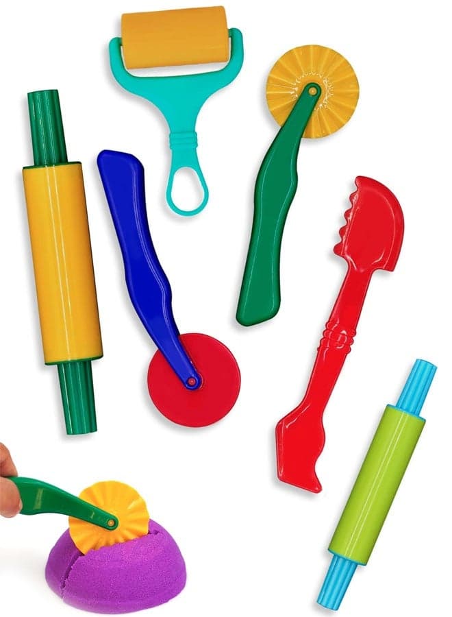 Clay and Play Dough Tools Six Piece Set - Ages 3 & Up (6pcs)