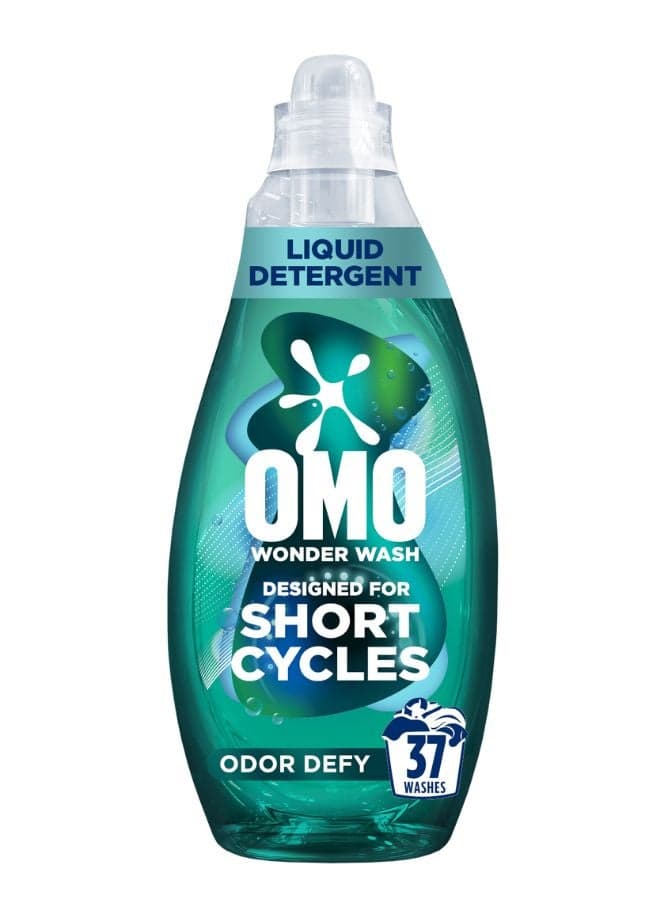 Wonder Wash Liquid Laundry Detergent Odor Defy for Short Cycles Stain Removal in 15 Minutes
