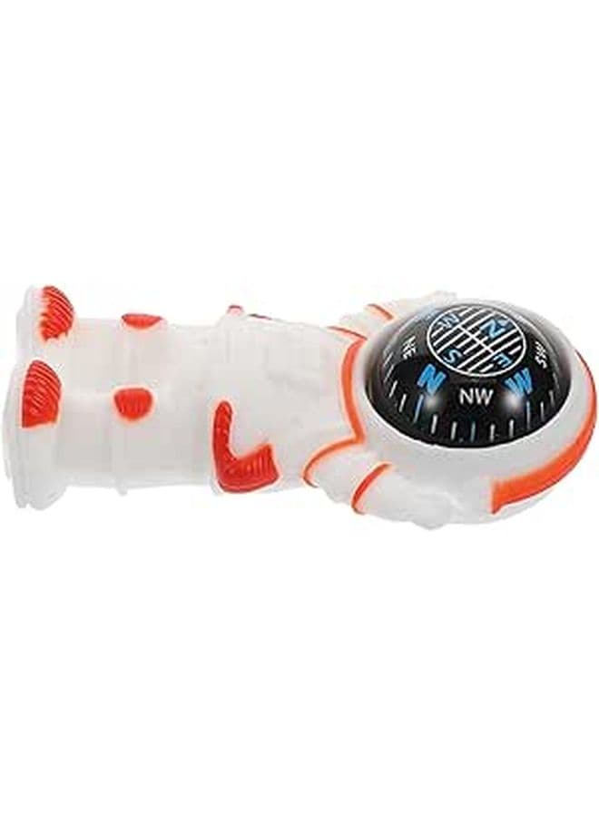Orange Mini Car Compass Automotive Dashboard Decor Compact Navigation Accessory