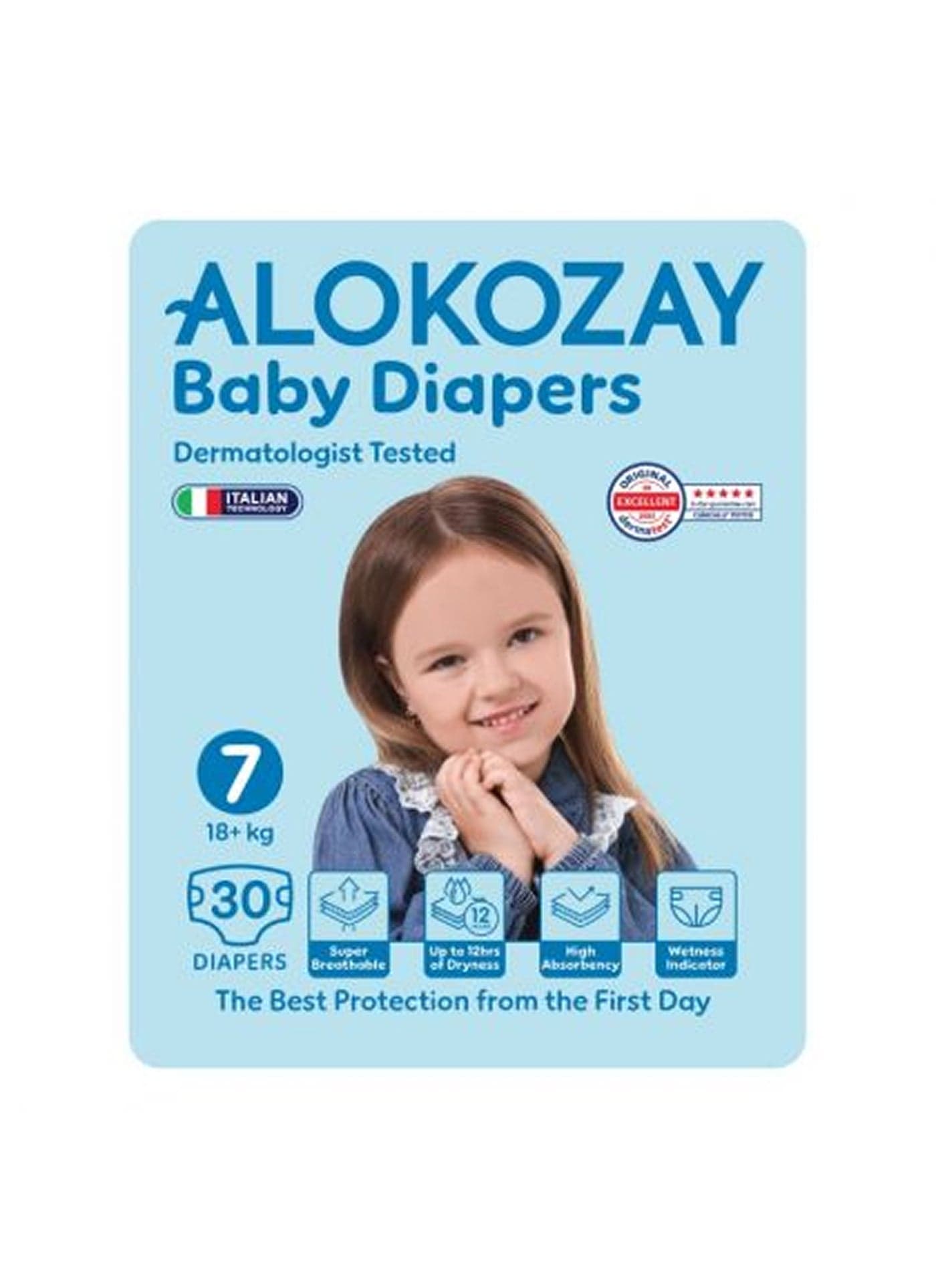 Premium Baby Diapers - Size 7 18+ Kg