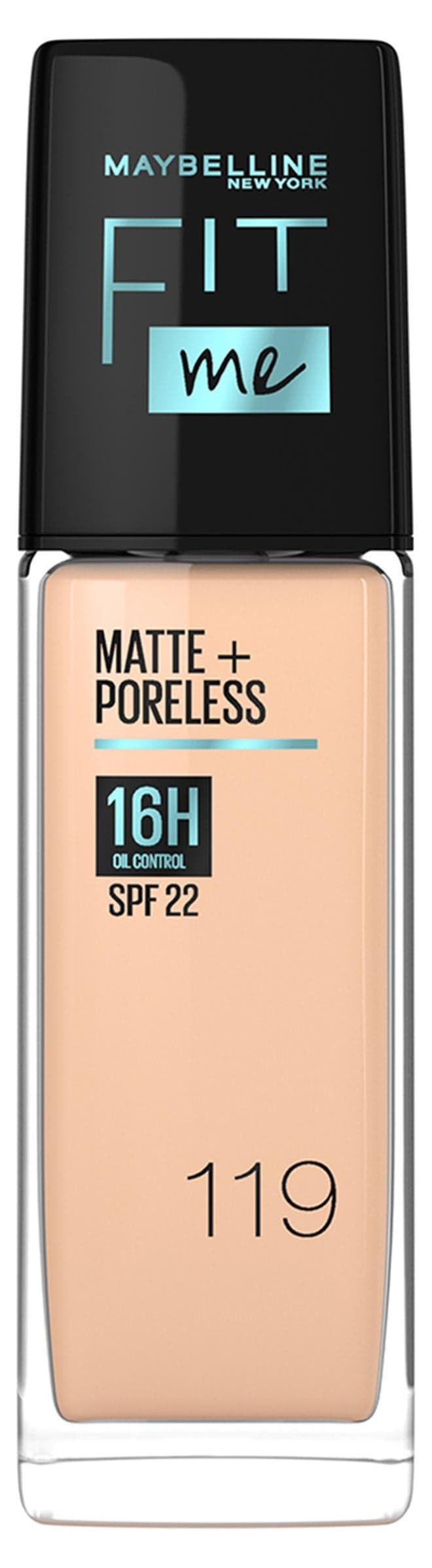 Fit Me Matte + Poreless Foundation 16H Oil Control With SPF 22 - 119