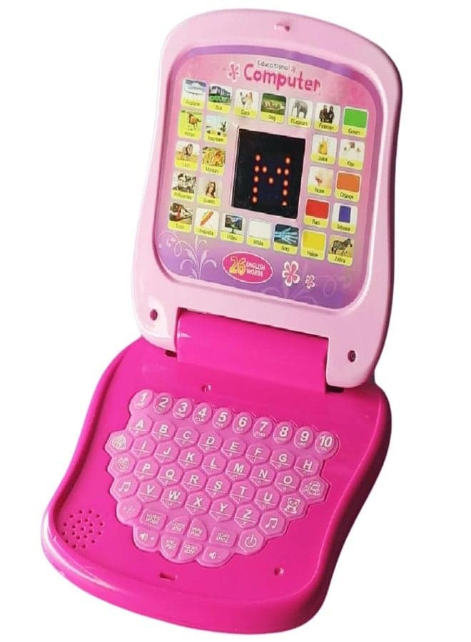 PlayMagic Kids Laptop Computer Toy|Alphabet & Number Chart with LED Display|Activity Set Learning & Educational Toy with Music & Sound|Birthday Gift for Kids 3+|3xAA Battery|Made in India|BIS Approved