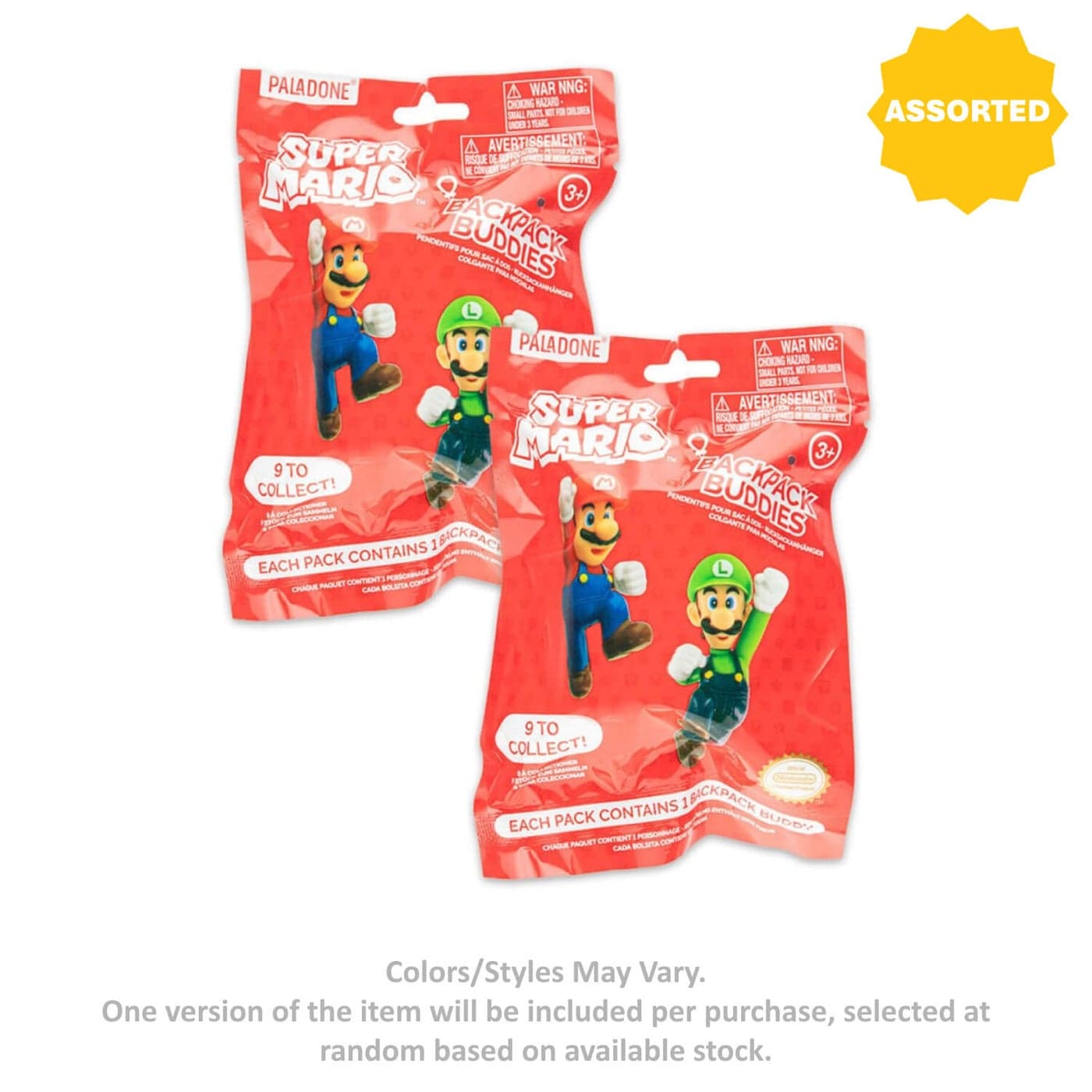 Nintendo Super Mario Backpack Buddies Mystery Figure Keychain (Assorted)