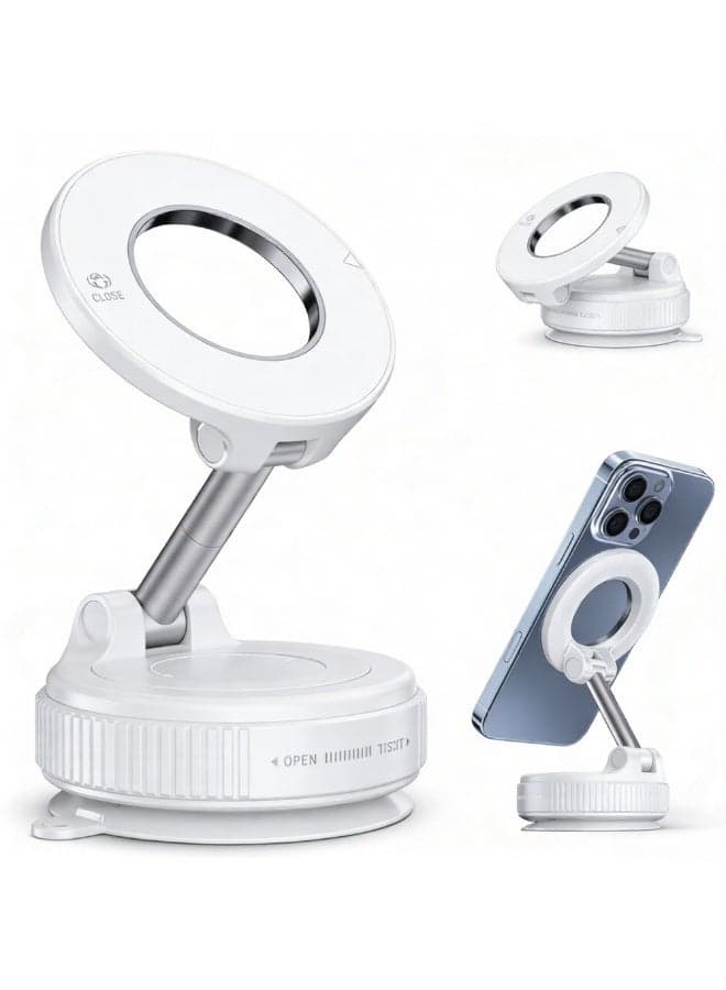 Car Phone Holder for Magsafe 36KG Strongest Suction And 108lb Strongest Magnetic 360° Adjustable Car Phone Mount, Phone Holders for Your Car for iPhone16/15/14/13 Series, Android and All Smartphones