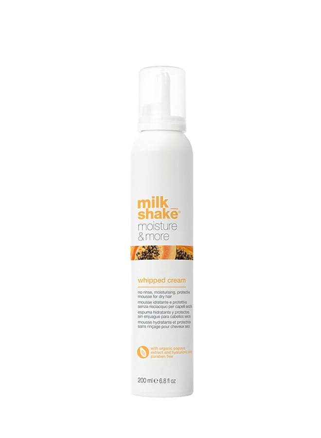 Lightweight, No-Rinse Whipped Cream Leave-In Conditioner - Deeply Hydrates, Adds Shine & Controls Frizz with Milk Proteins & Hyaluronic Acid (200 ml)
