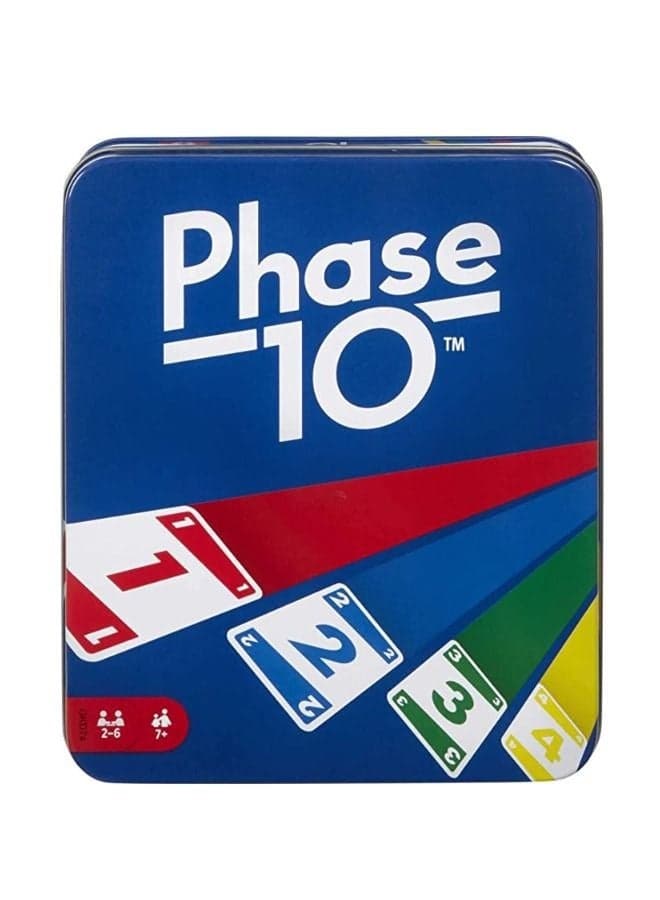 Phase 10 Family Card Game With 108 Cards In A Sturdy Storage Tin