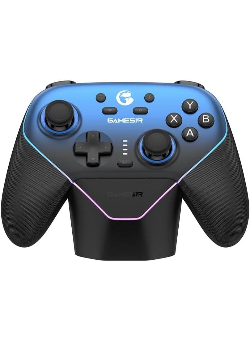Super Nova Wireless Gaming Controller with 1000Hz Polling Rate, Hall Effect Joystick & Trigger, Detachable Faceplate, Charging Dock – Compatible with PC, Nintendo Switch, iOS & Android