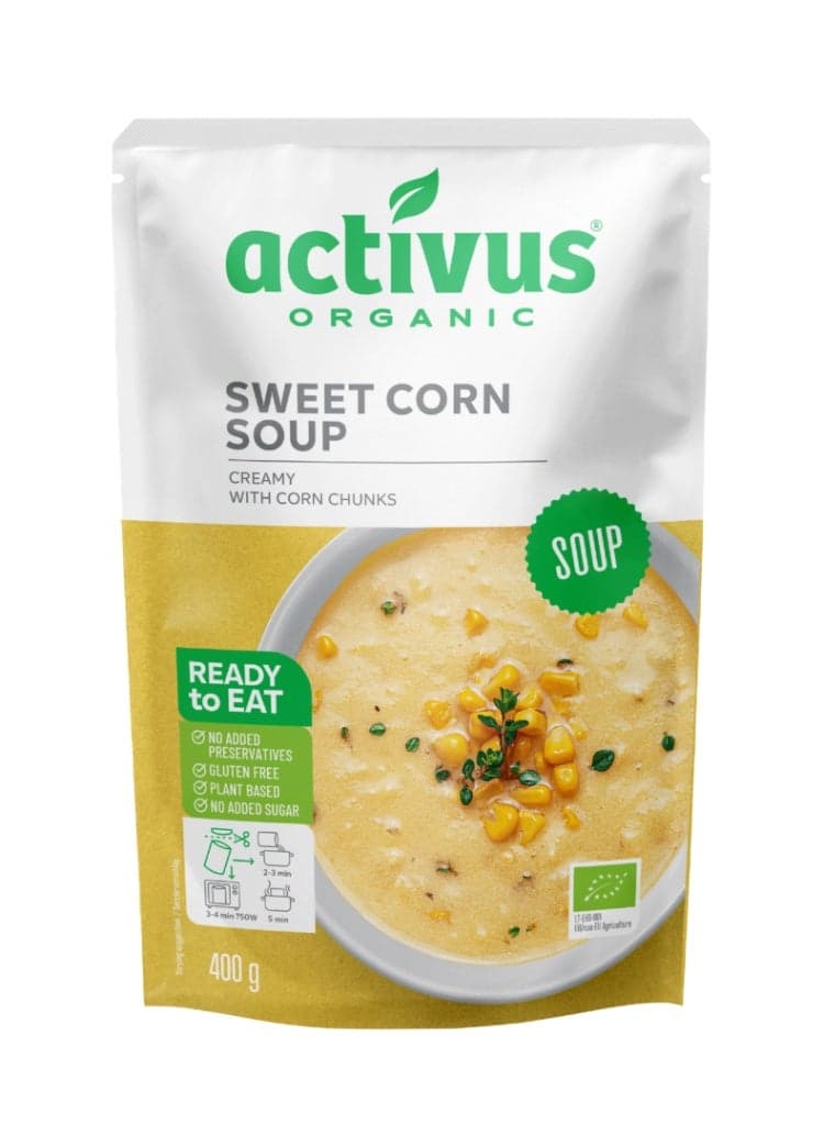 Activus Organic Sweet Corn Soup 400g