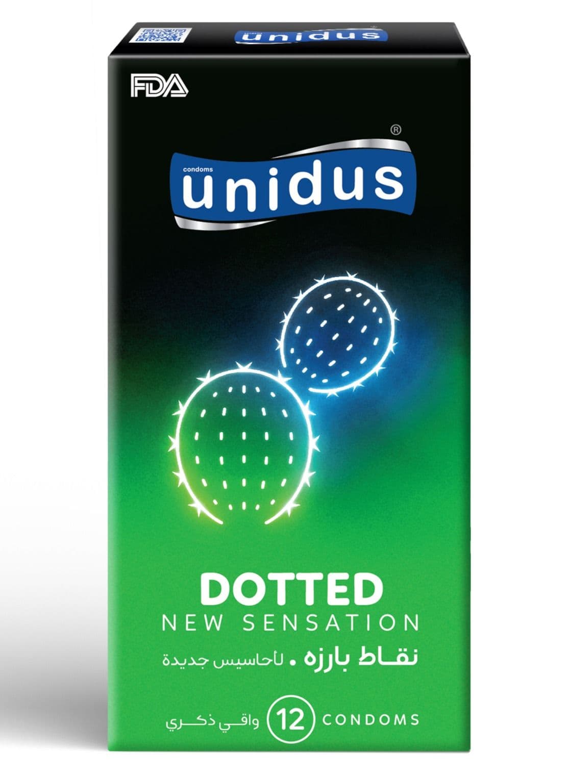Condom - DOTTED - New Sensation - Lubricated Condoms for Men, Pack of 12