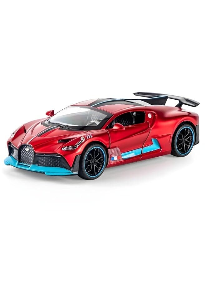 1:32 Scale Simulation of Bugatti Divo Diecast Metal Toy Car for Kids – Best Gift for Boys, Realistic Design, Light & Sound