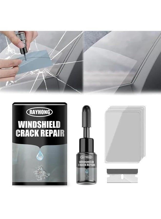 Windshield Crack Repalr for Glass Crack Repair Adhesive, 2025 Upgrade Windshield Repair Kit, Multifunctional Cracks Gone Glass Repair Fluid for Fixing Chips, Window Crack Repair Kit