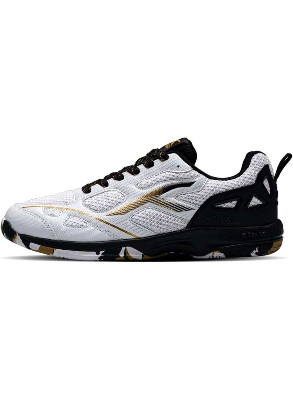 Hundred Raze Pro Badminton Shoes (Non Marking) | Also Indoor Sports | Lightweight, Breathable & Durable | X-Cushion | Active Grip Sole | Extended Heel Lock