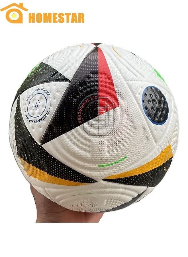 Football, Soccer, Euro 2024 Ball, Thermal Bonded, Size 5, Durable for Intense Matches and Training