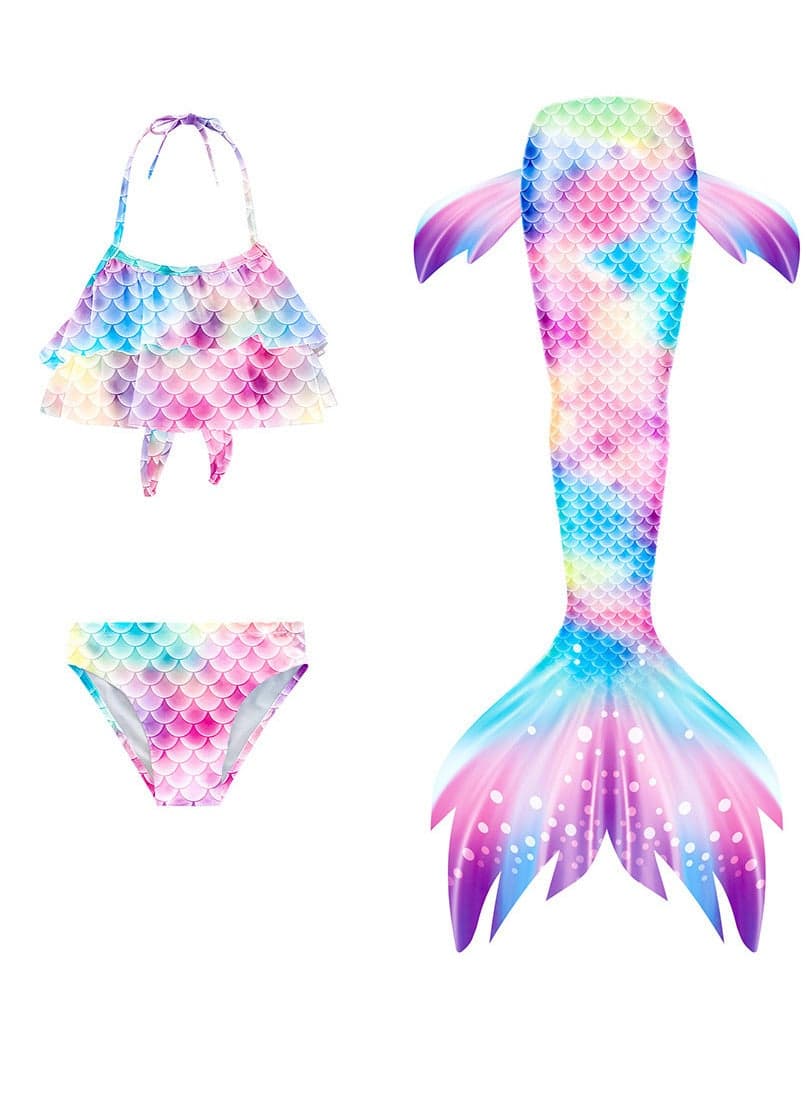 Mermaid Tail Sets Mermaid Costume Girls Swimwear Mermaid Tail Swimwear,Bikini Sets,Mermaid Costume Swimsuits for Kids