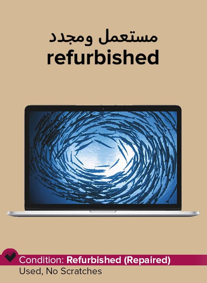 Refurbished - Apple MacBook Pro A1502 MF843LL/A (Early 2015) 13- Inches Retina Intel Core i7 /3.1GHz/5th Gen/8GB RAM/256GB SSD/Intel Iris 6100 Graphics Silver Silver