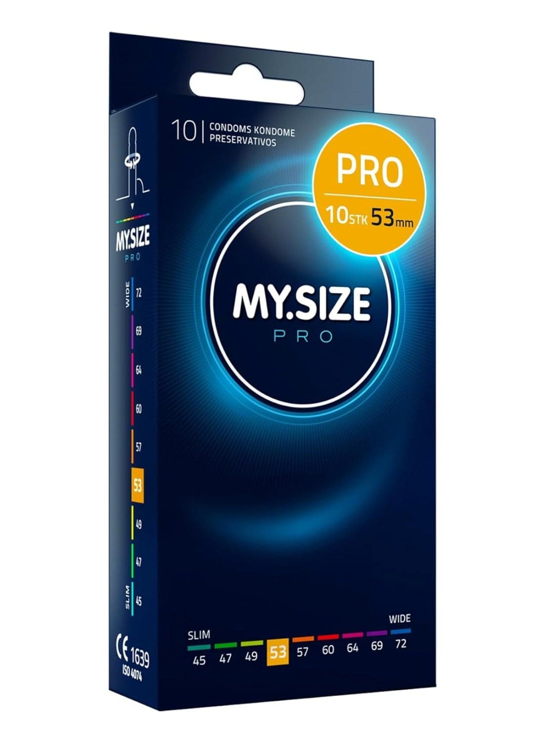 Ultra Thin Condoms 10 Pieces (53 Size) – Odorless, Long Lasting, Sustainable, Premium Quality for Maximum Comfort, Pleasure, and Sexual Health – Proper Fit Reduces Risks and Enhances Protection – Latex Men Condoms Available in Multiple Sizes (45 to 72)