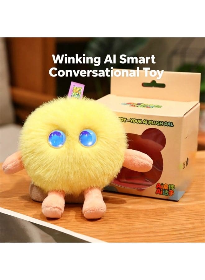AI Interactive Plush Toy Smart Talking Teddy Bear with ChatGPT, Emotional Companion, Educational Learning Toy for Kids, 66 Languages Arabic English Voice Chat, Blinking Eyes Smart Robot Toy for Children's birthday gifts, holiday gifts