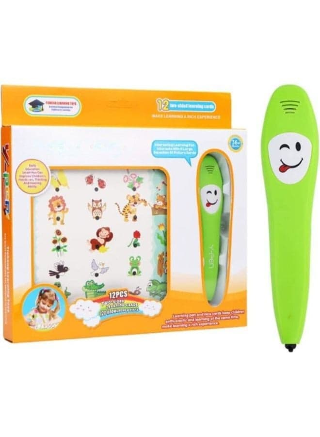 English Learning Book with Smart Learning Pen Electronic Sound Early Learning Books for Kids Boys Girls Life Knowledge Preschool