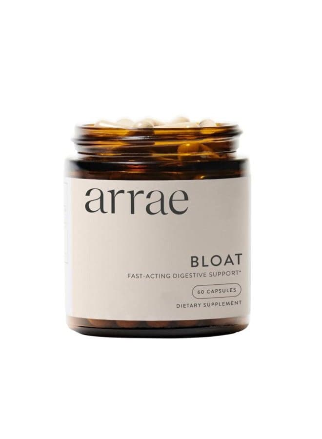 Fast-Acting Bloating Relief Digestive Enzymes, All Natural Bloat, Gas & Indigestion Relief Capsules, 60 Count