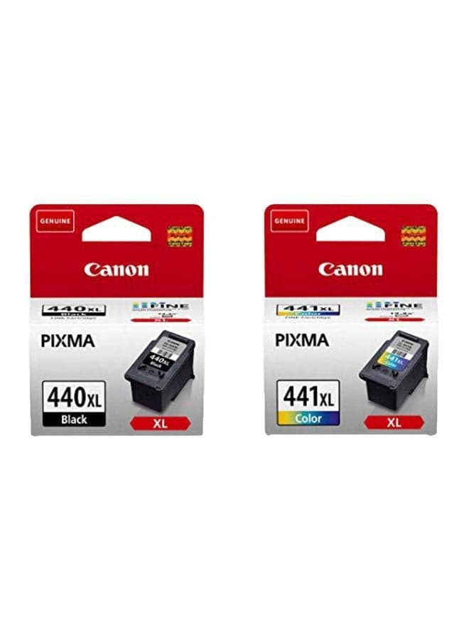 Pack of 2 Canon 440XL/441XL Ink Cartridge Set Black & Tri Colour