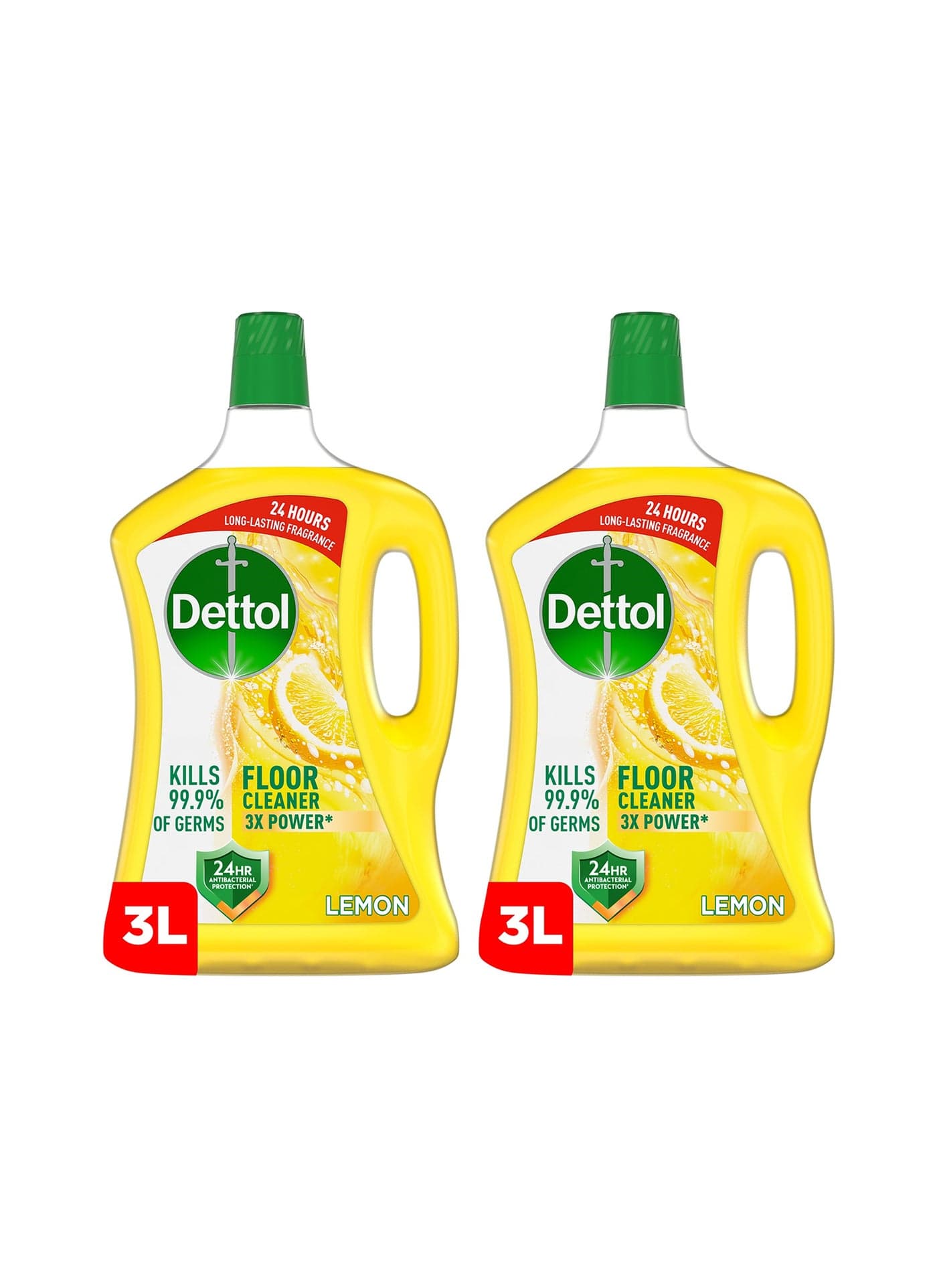 Lemon Antibacterial Power Floor Cleaner Pack Of 2 3Liters
