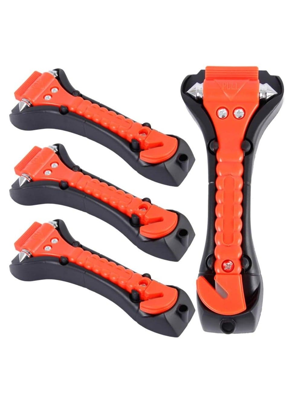 4PCS Car Safety Hammer Emergency Escape Tool with Car Window Breaker and Seat Belt Cutter Rescue Survival Auto Safety Hammer Kit