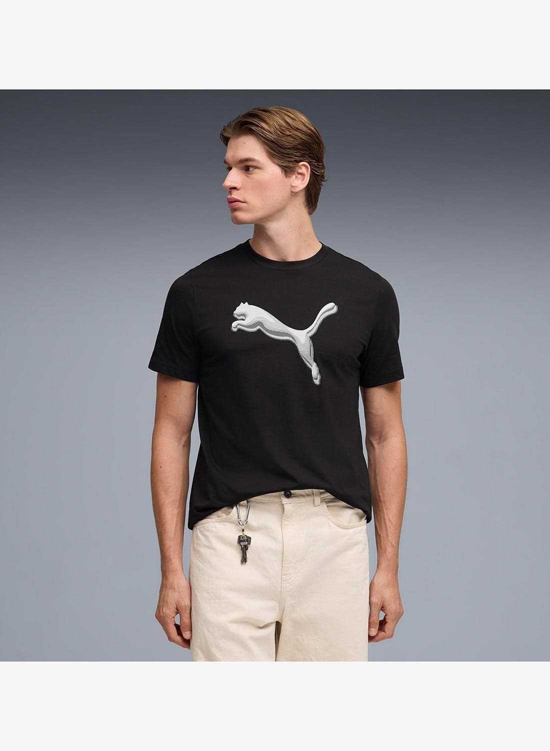 Cat Logo Graphic T-Shirt
