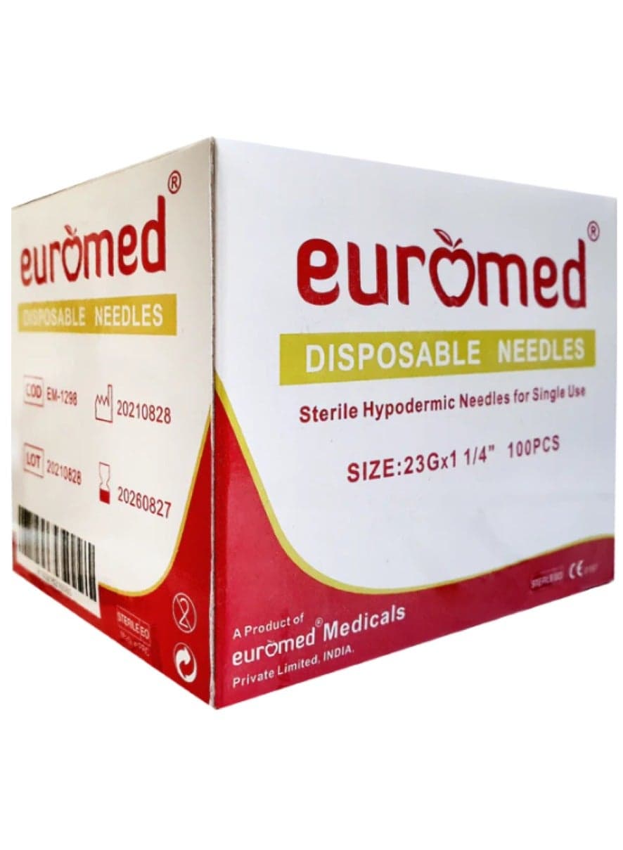Sterile Disposable Needles 23Gx1 1/4'' 100PCS