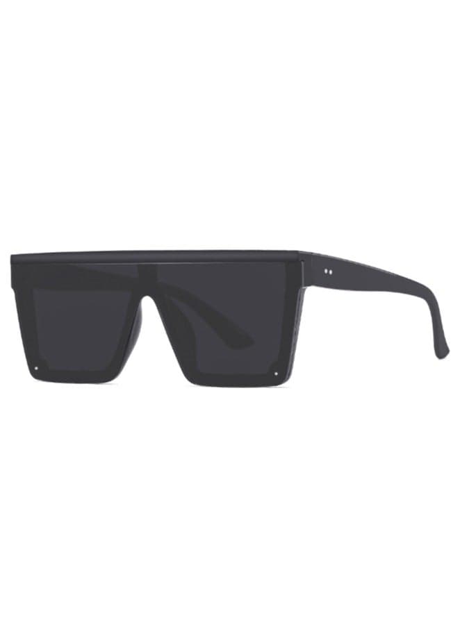 Square Polarized Sunglasses - UV400 Fashion Big Frame Flat Top Sun Glasses