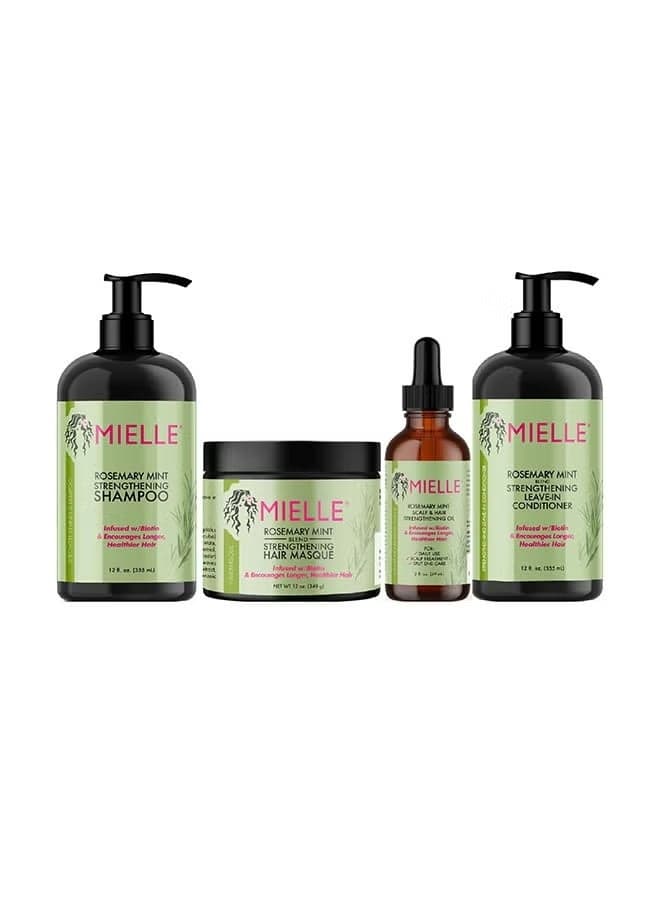 Rosemary Mint Complete Hair Kit- Hair Oil 59ml And Shampoo 355ml, and Conditioner 355ml And Hair Masque 340gm
