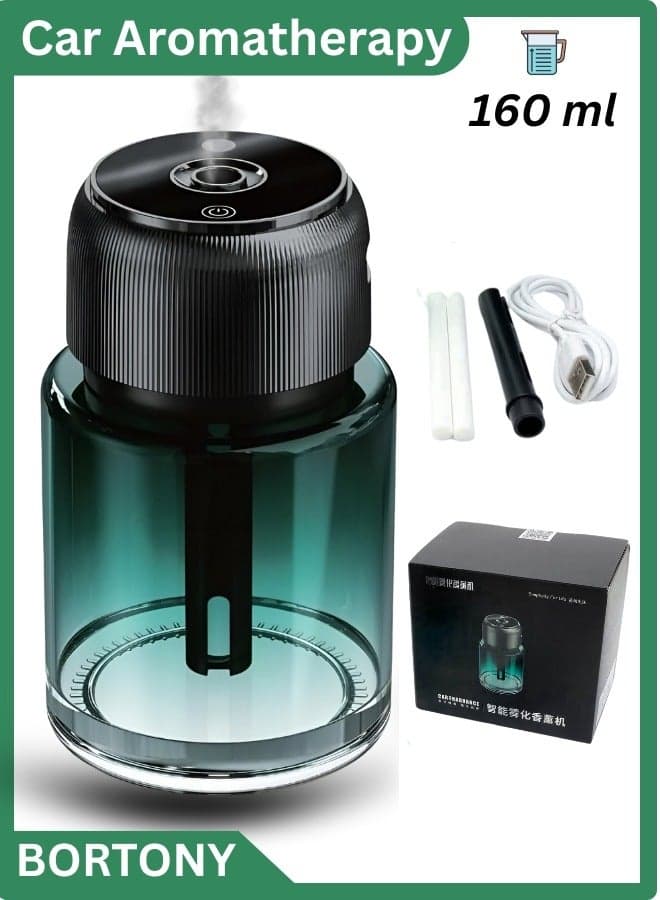 Car Fragrance Diffuser Smart Starry Projection Air Freshner Humidifier 160ml Capacity Smart Atomizing Aromatherapy Machine Automatic Fragrance Sprayer for Car Home Office
