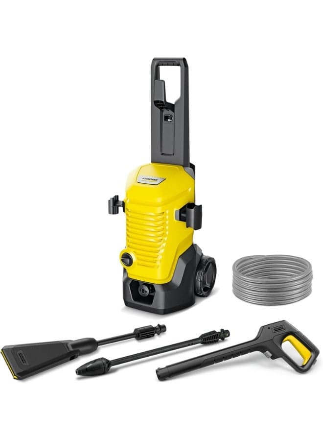 K 4 WCM Flex Eco!Booster Pressure Washer, 130 Bar, 1800W – Powerful Water-Cooled Induction Motor, 8m PremiumFlex Hose, Eco!Booster & Dirt Blaster Lances