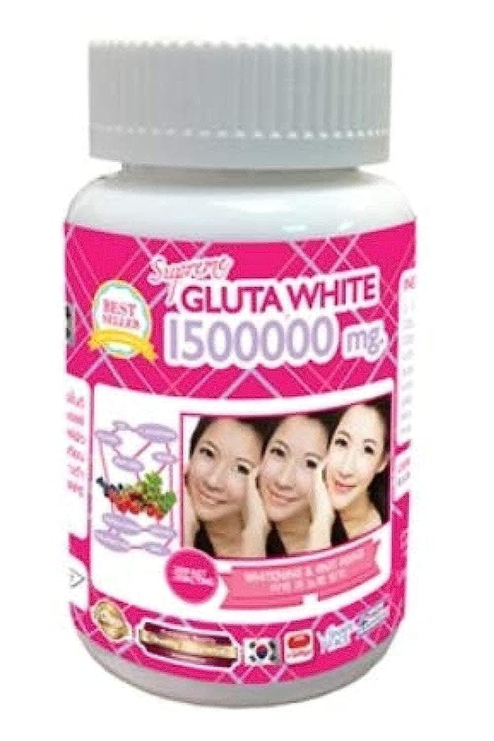 White 1500000 Mg Glutathione Skin Brightening 30 Caps