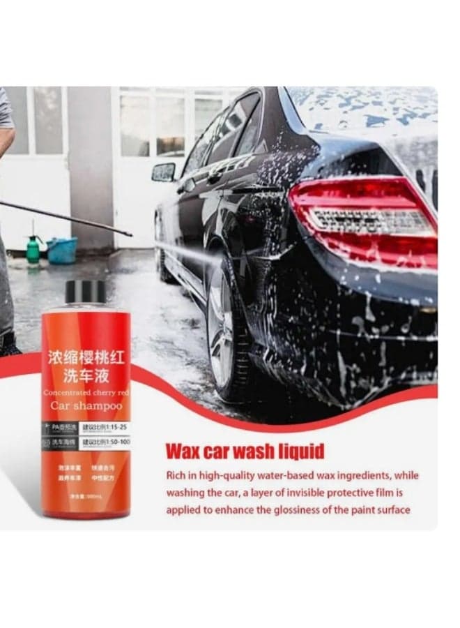 Car Wax Water Car Wash Liquid 500ML Large-capacity Concentrated Essence Car Wash Liquid Motorcycle Car Foaming Car Wash Liquid Foam Soap Wax Water Car Wash Liquid