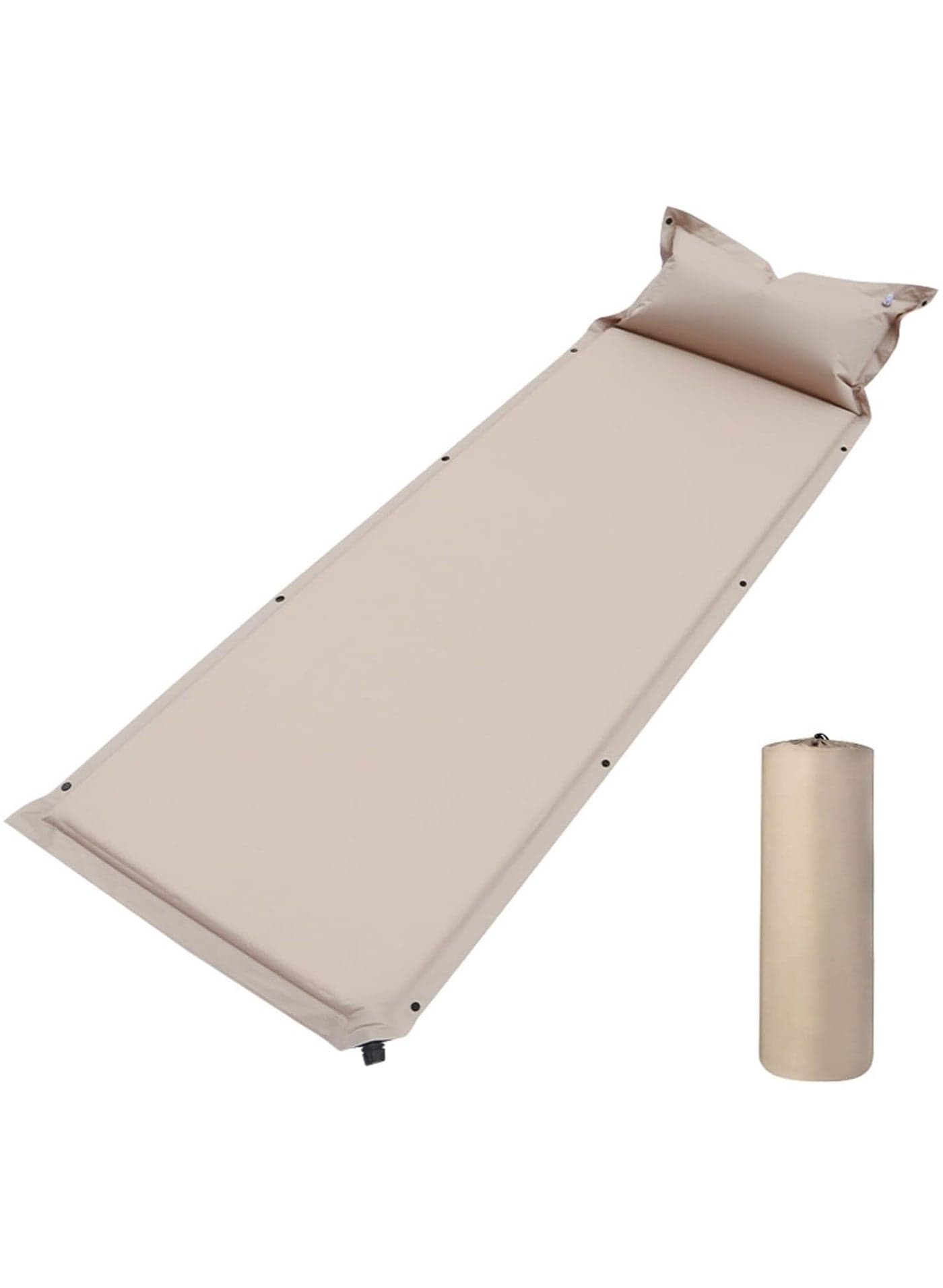 Self-Inflating Sleeping Pad with Pillow Lightweight Sleeping Camping Pad for Camping No Air Pump Required 20s Insulated Camping Mattress Pad for Camping/Travel/Car/Tent (Single)