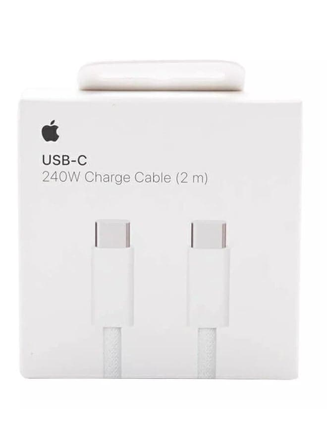 USB-C 240W Charge Cable 2M White