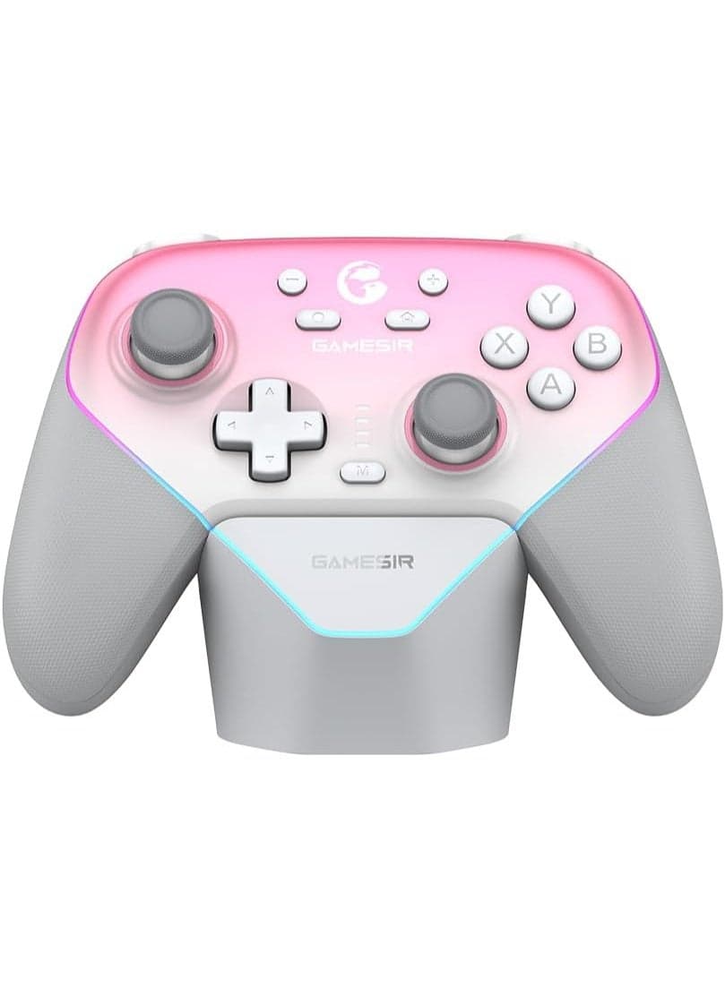 Super Nova Wireless Gaming Controller with 1000Hz Polling Rate, Hall Effect Joystick & Trigger, Detachable Faceplate, Charging Dock – Compatible with PC, Nintendo Switch, iOS & Android