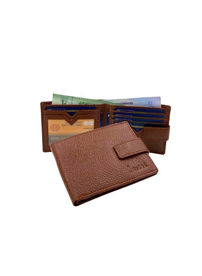 Pebble Texture Leather Mens Wallet
