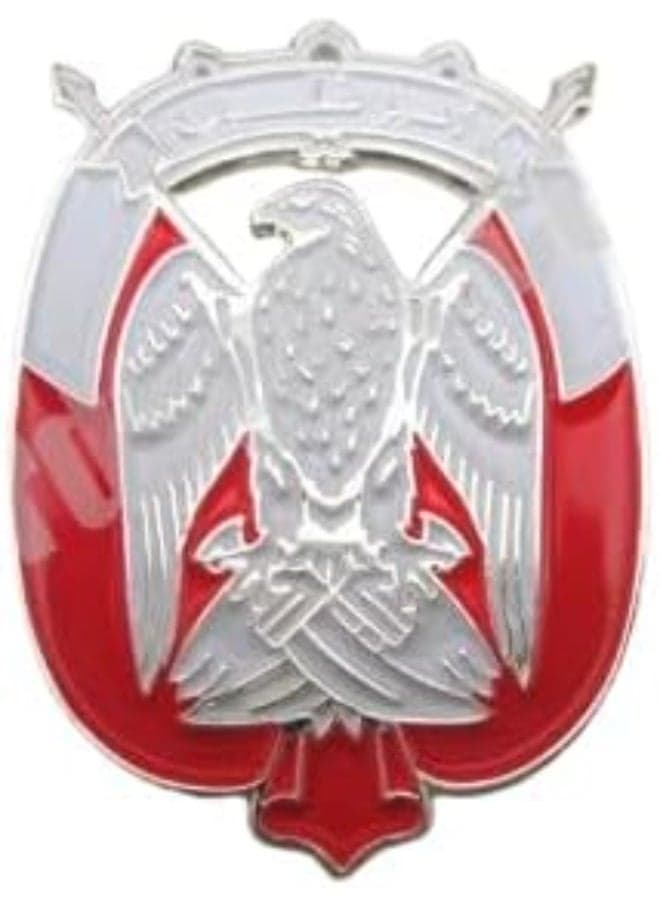 Abu Dhabi Falcon Logo/Sticker – silver and Red Design, UAE National for Mobile, Laptop, I pad, Backpacks, and Collectors Walls, Doors, Cars, Trucks, Motorcycles & Laptops Fridge